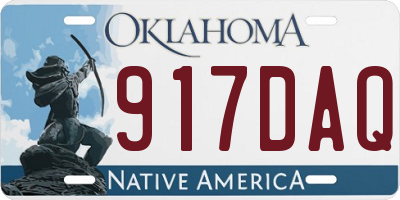 OK license plate 917DAQ