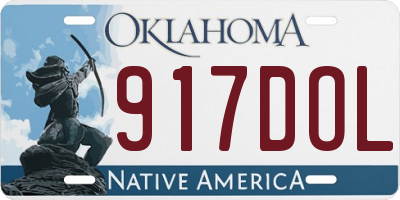 OK license plate 917DOL