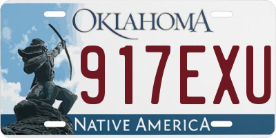 OK license plate 917EXU