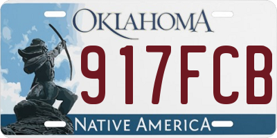 OK license plate 917FCB