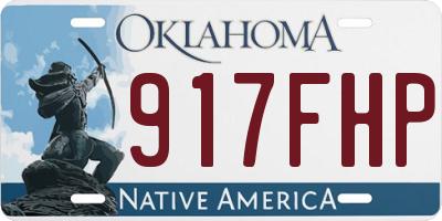 OK license plate 917FHP
