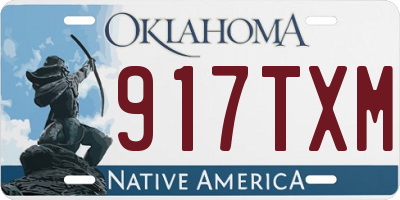 OK license plate 917TXM