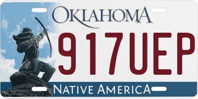 OK license plate 917UEP