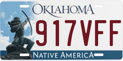 OK license plate 917VFF