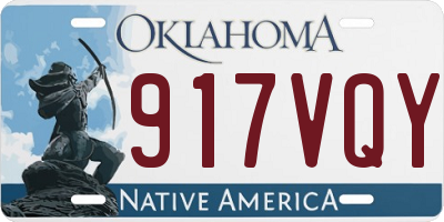 OK license plate 917VQY