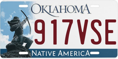 OK license plate 917VSE