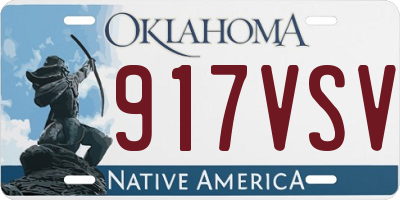 OK license plate 917VSV