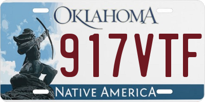 OK license plate 917VTF