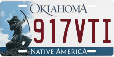 OK license plate 917VTI