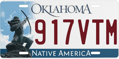 OK license plate 917VTM
