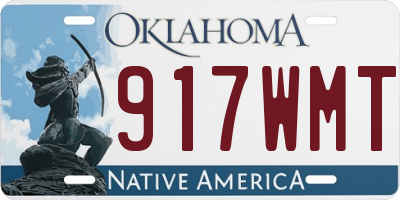 OK license plate 917WMT