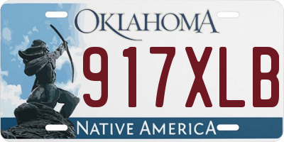 OK license plate 917XLB