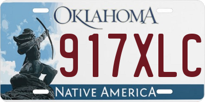 OK license plate 917XLC