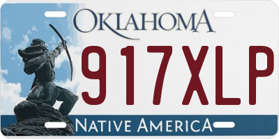 OK license plate 917XLP