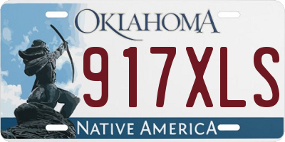 OK license plate 917XLS
