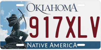 OK license plate 917XLV