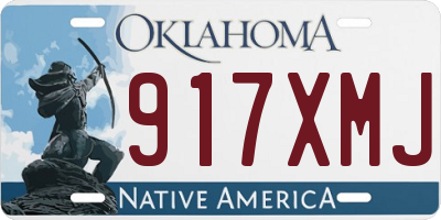 OK license plate 917XMJ