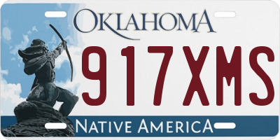 OK license plate 917XMS