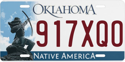 OK license plate 917XQO