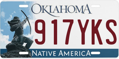 OK license plate 917YKS