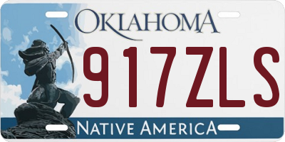 OK license plate 917ZLS