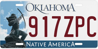 OK license plate 917ZPC
