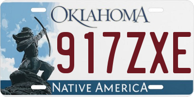 OK license plate 917ZXE