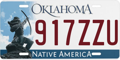 OK license plate 917ZZU