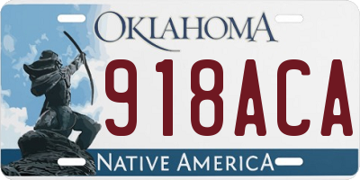 OK license plate 918ACA