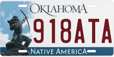 OK license plate 918ATA