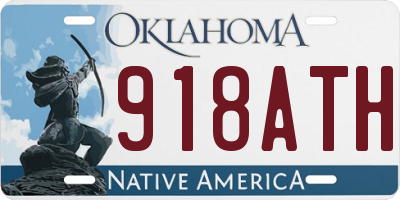 OK license plate 918ATH