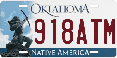 OK license plate 918ATM