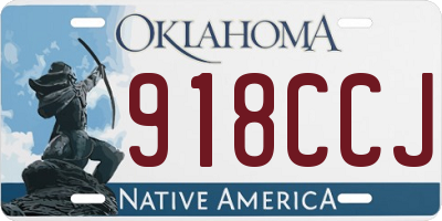 OK license plate 918CCJ