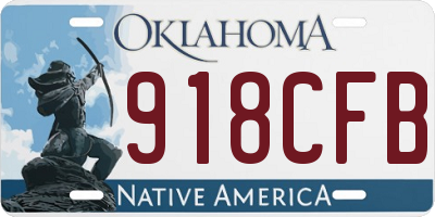 OK license plate 918CFB