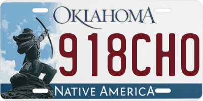 OK license plate 918CHO