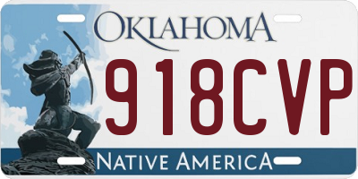 OK license plate 918CVP