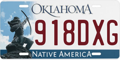 OK license plate 918DXG