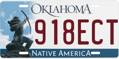 OK license plate 918ECT