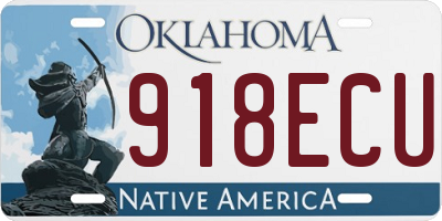 OK license plate 918ECU