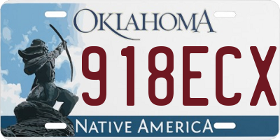 OK license plate 918ECX