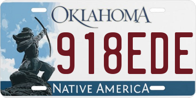 OK license plate 918EDE
