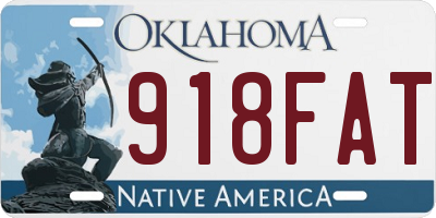 OK license plate 918FAT