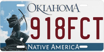 OK license plate 918FCT
