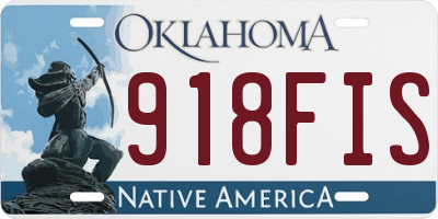 OK license plate 918FIS