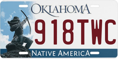 OK license plate 918TWC