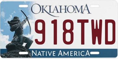 OK license plate 918TWD