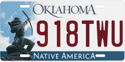 OK license plate 918TWU