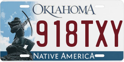OK license plate 918TXY