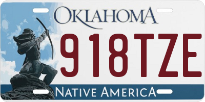 OK license plate 918TZE