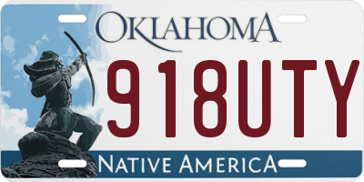 OK license plate 918UTY
